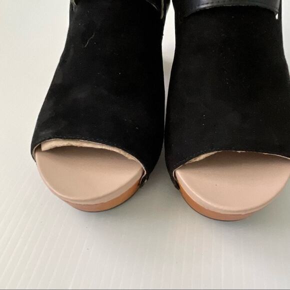 🆕 Jambu Gina ankle strap peep toe platform sandal wood heel NWT sz 7 - Picture 2 of 11